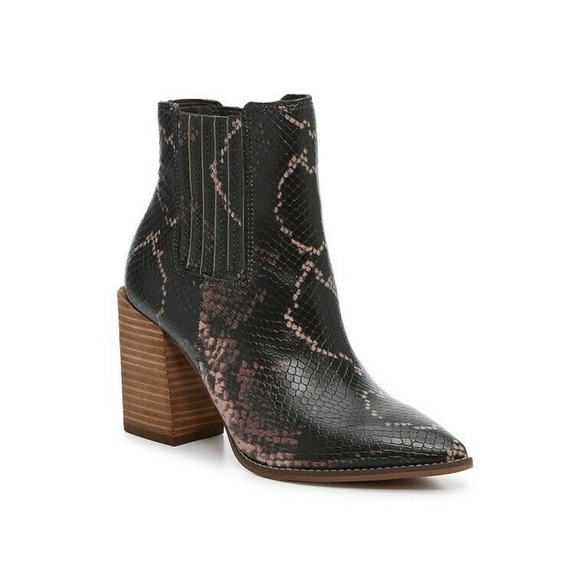 Steve Maden ankle boots brown Snake print sz 9 - Picture 1 of 7